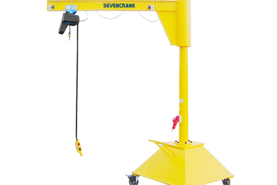 portable jib crane on wheel