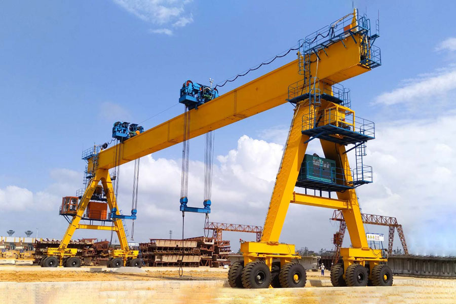 mobile gantry crane with tyre