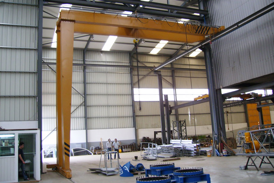 double beam semi gantry crane